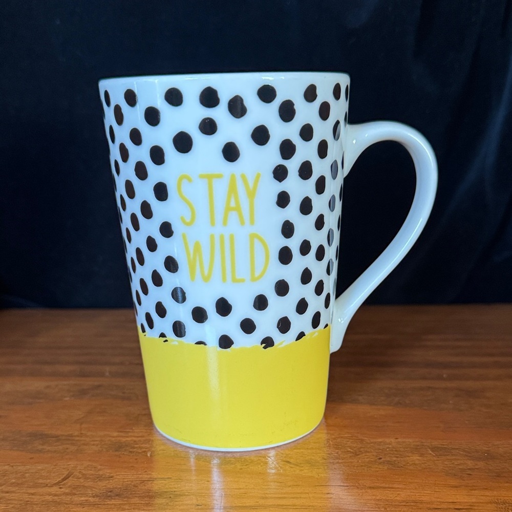 Stay Wild Mug with Black Dots